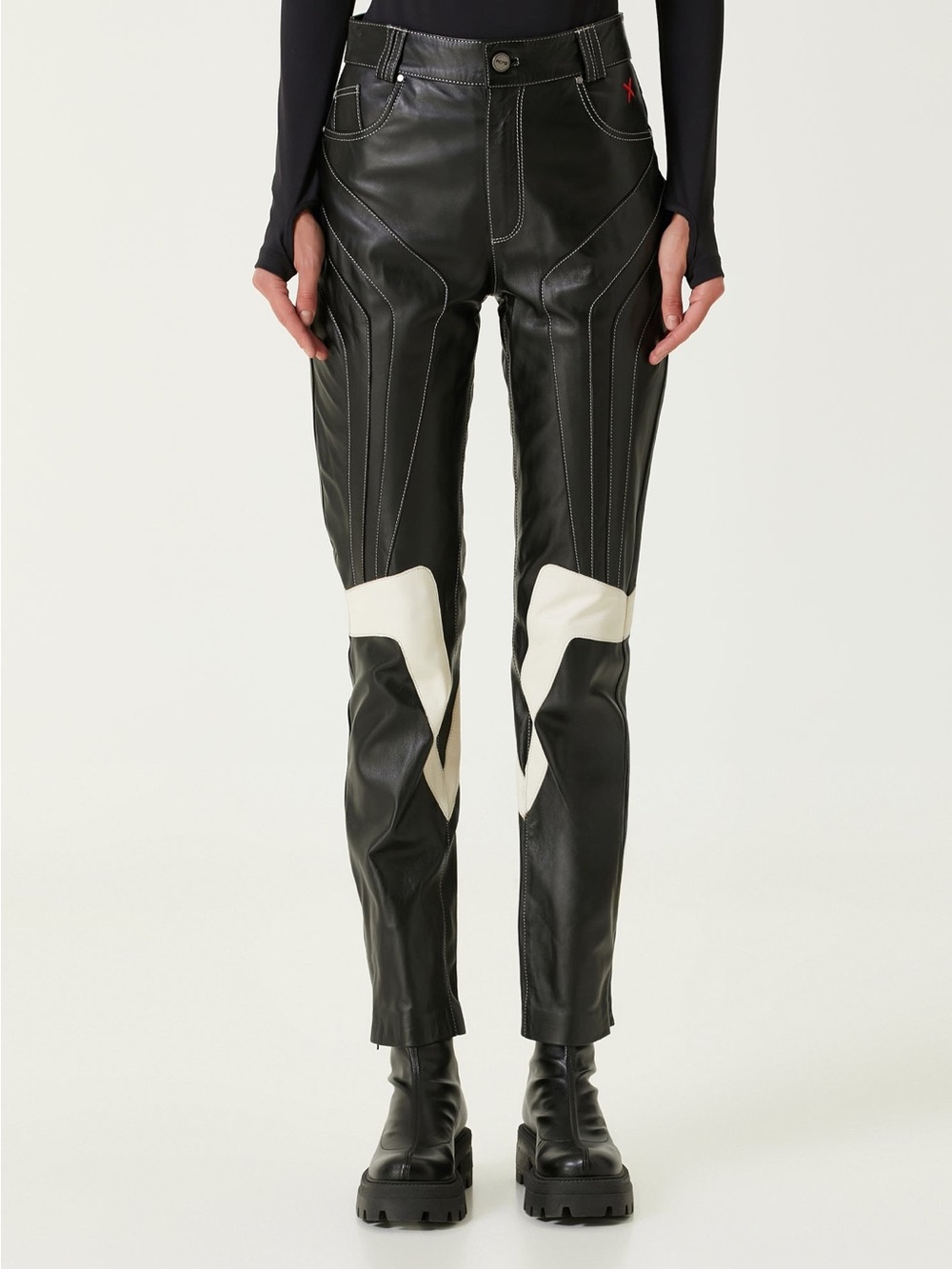 PCFG ‘Boomerang’ Leather Moto Pants NWOT - CURRENT SEASON